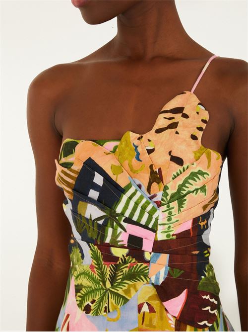 Tropical Painting Dress FARM RIO | 358883TROPICALPAINTING26098